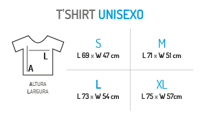 Tamanhos de T-shirt T�cnica