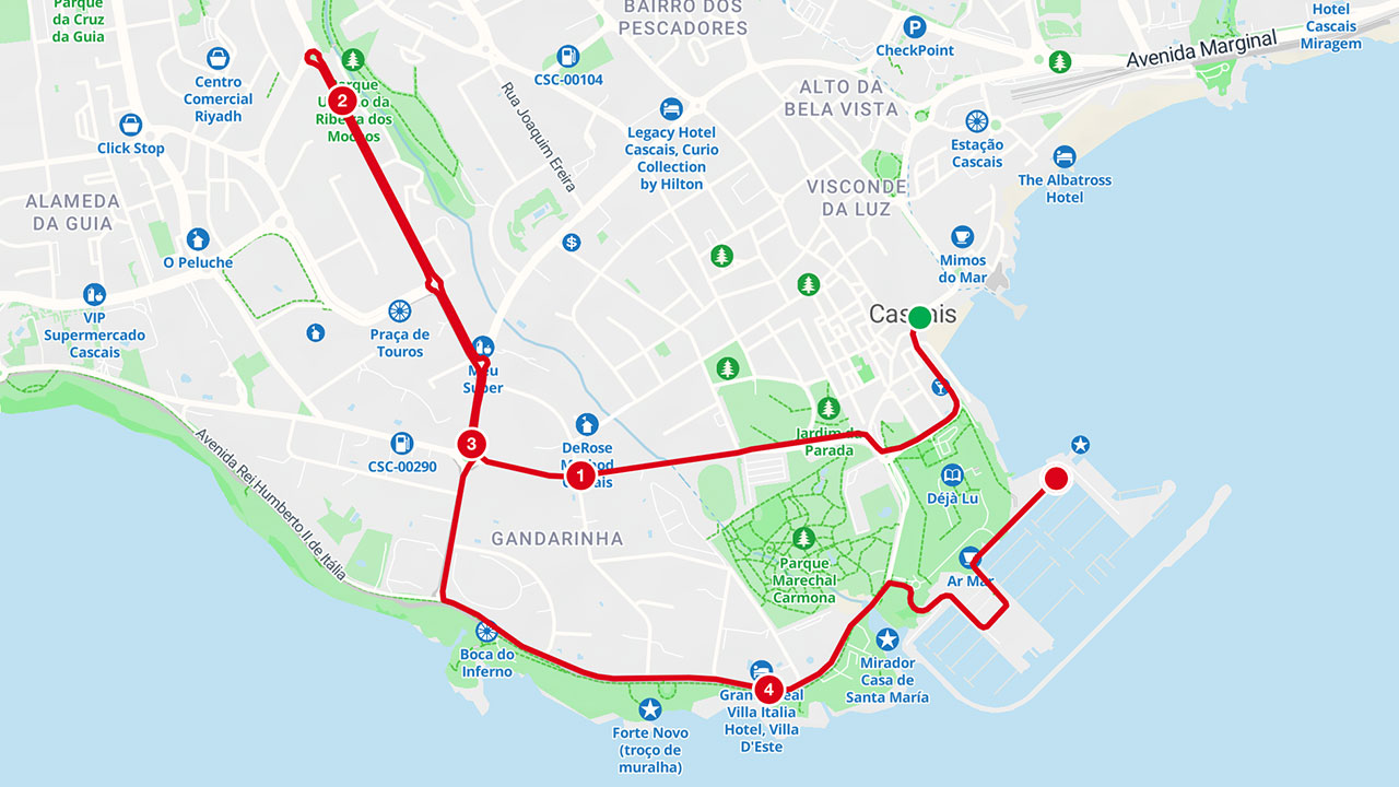 Percurso Cascais 5 km